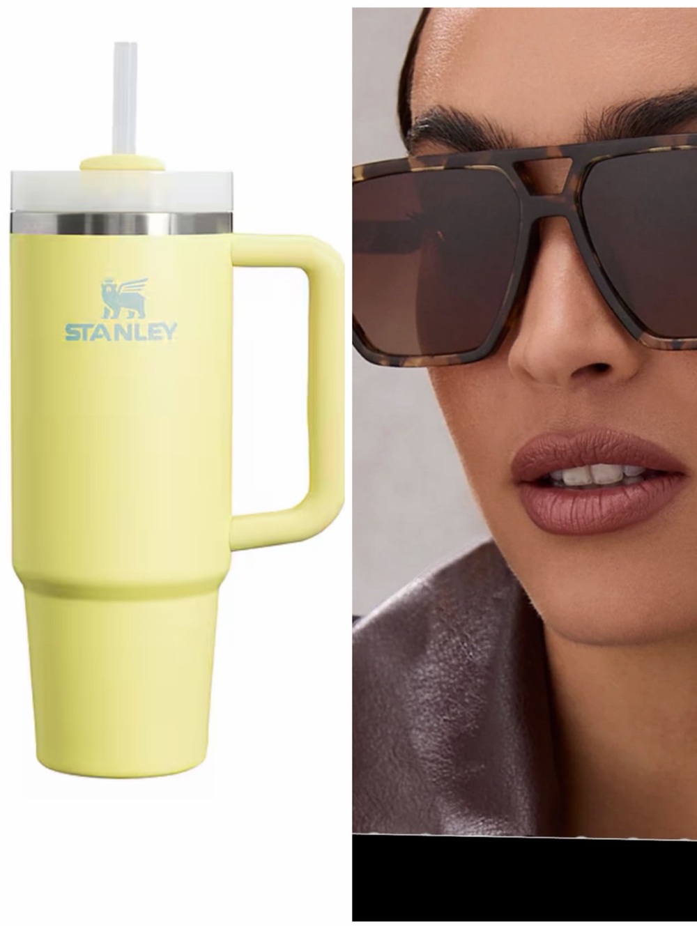 Diff Eyewear Espresso Tortoise Sunglasses for Women and  yellow Stanley included